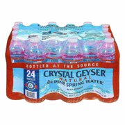 Crystal Geyser Crystal Geyser Natural Alpine Spring Water, 16.9oz Bottles, 24 Bottles/Case CGW24514